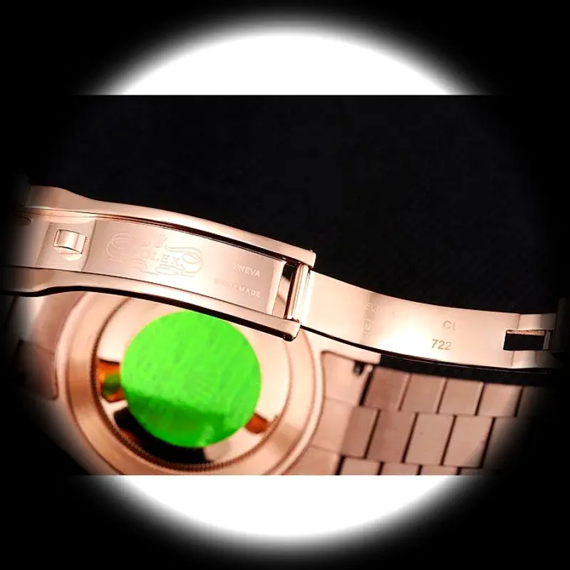 Day-Date REP016823 1:1 Super Clone Zifferblatt in roségold — Lünette-Makro