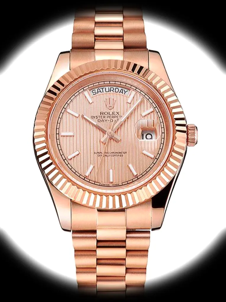 Rolex Day-Date 40mm Roségoldenes Zifferblatt REP016823