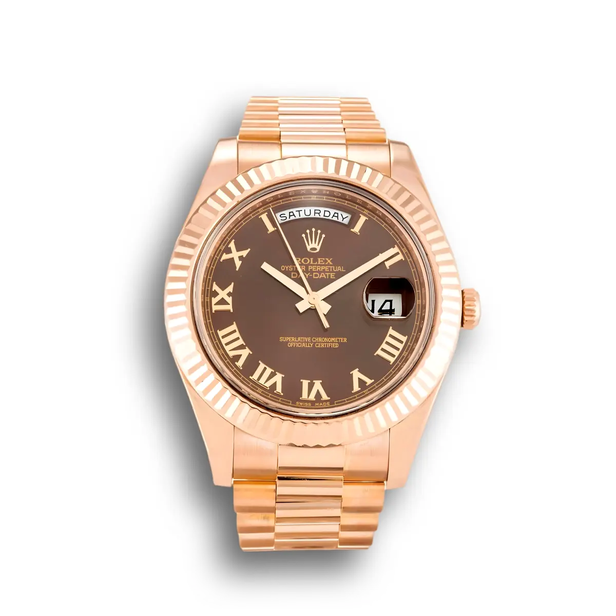 Rolex Day-Date II 218235 40mm Schokolade Zifferblatt Watch