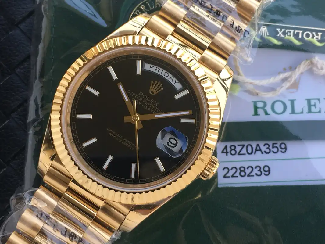 Rolex Day-Date 41985 Nachbau 36mm — Zifferblatt-Nahaufnahme