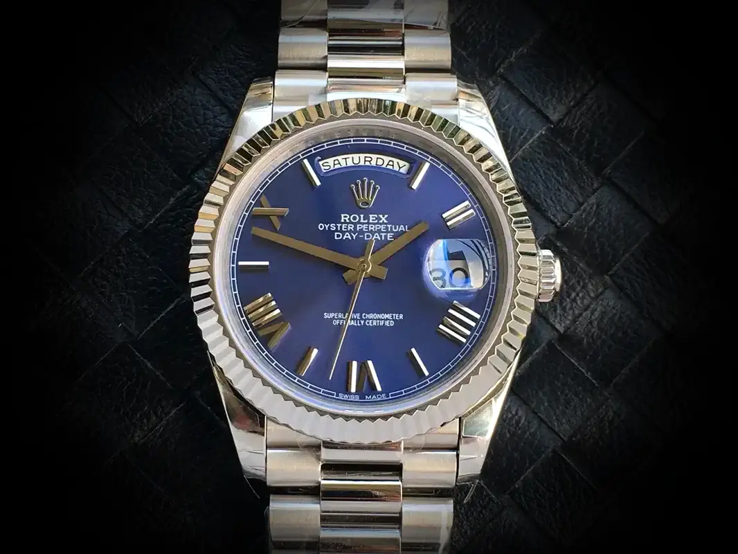 Day-Date 41985 Super Clone 36mm — Zifferblatt-Nahaufnahme