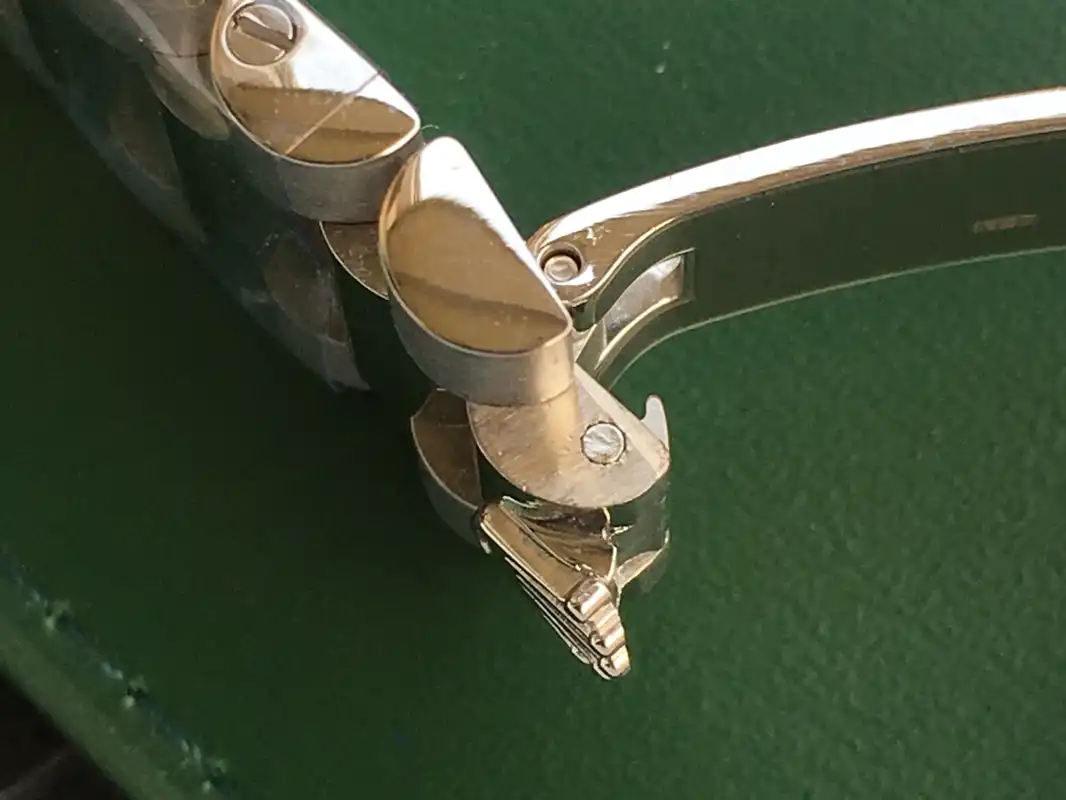 Day-Date 41985 Nachbau Zifferblatt in blau — Schrägansicht