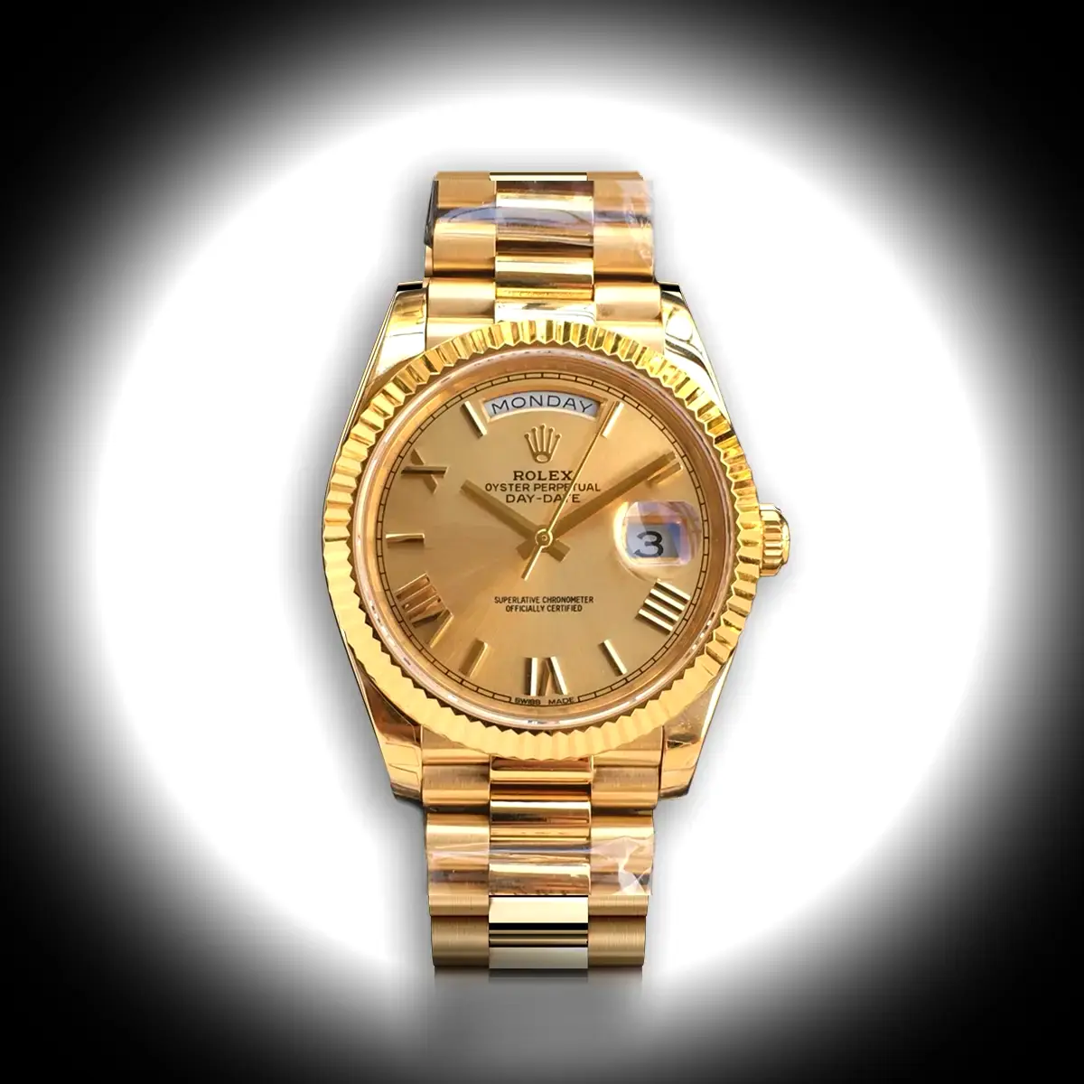 Rolex Day-Date 228238 Champagner Zifferblatt Uhr