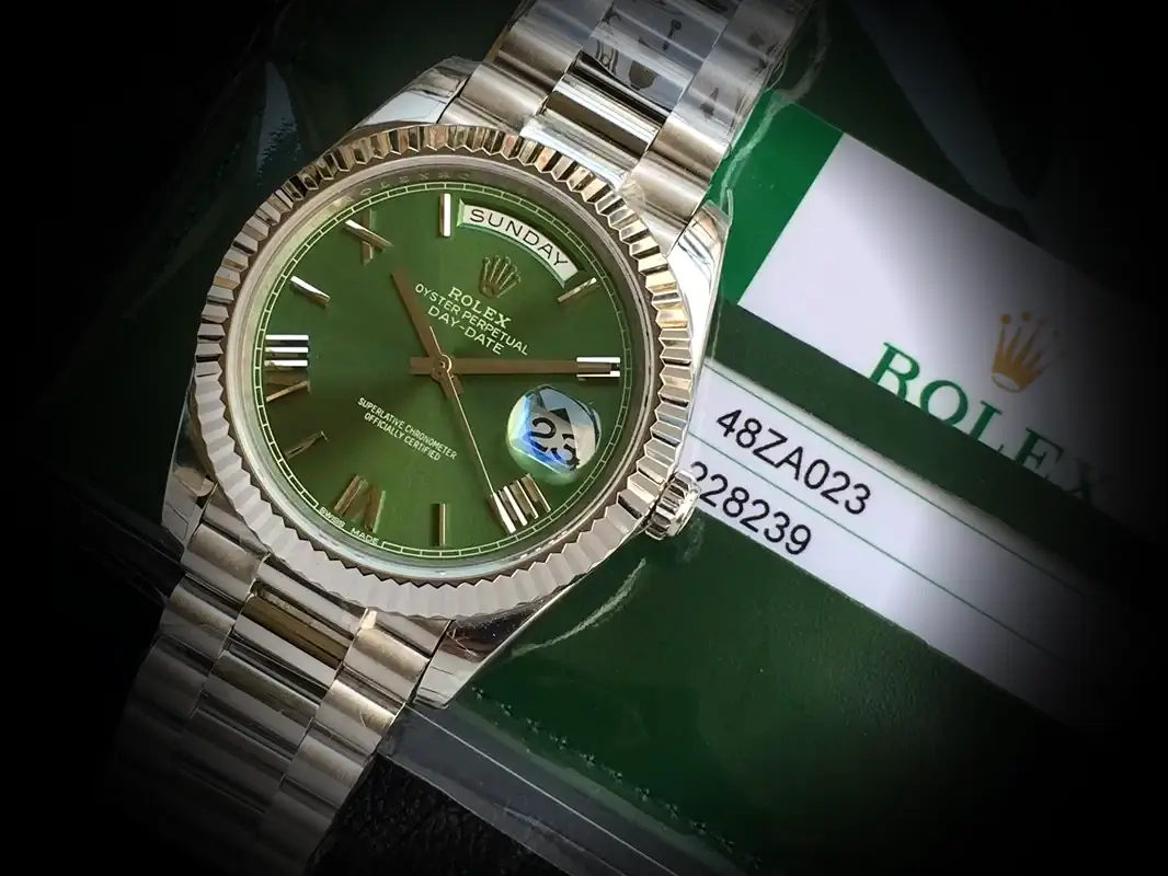 Rolex Day-Date 41985 1:1 Super Clone 36mm — Zifferblatt-Nahaufnahme
