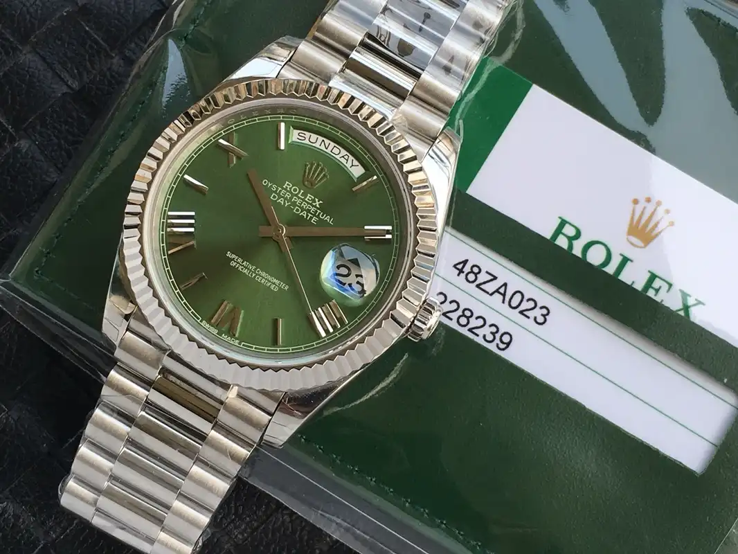 Rolex Day-Date 41985 Nachbau 36mm — Zifferblatt-Nahaufnahme