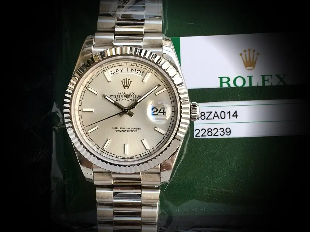 Rolex Day-Date 41985 Super Clone 36mm — Zifferblatt-Nahaufnahme