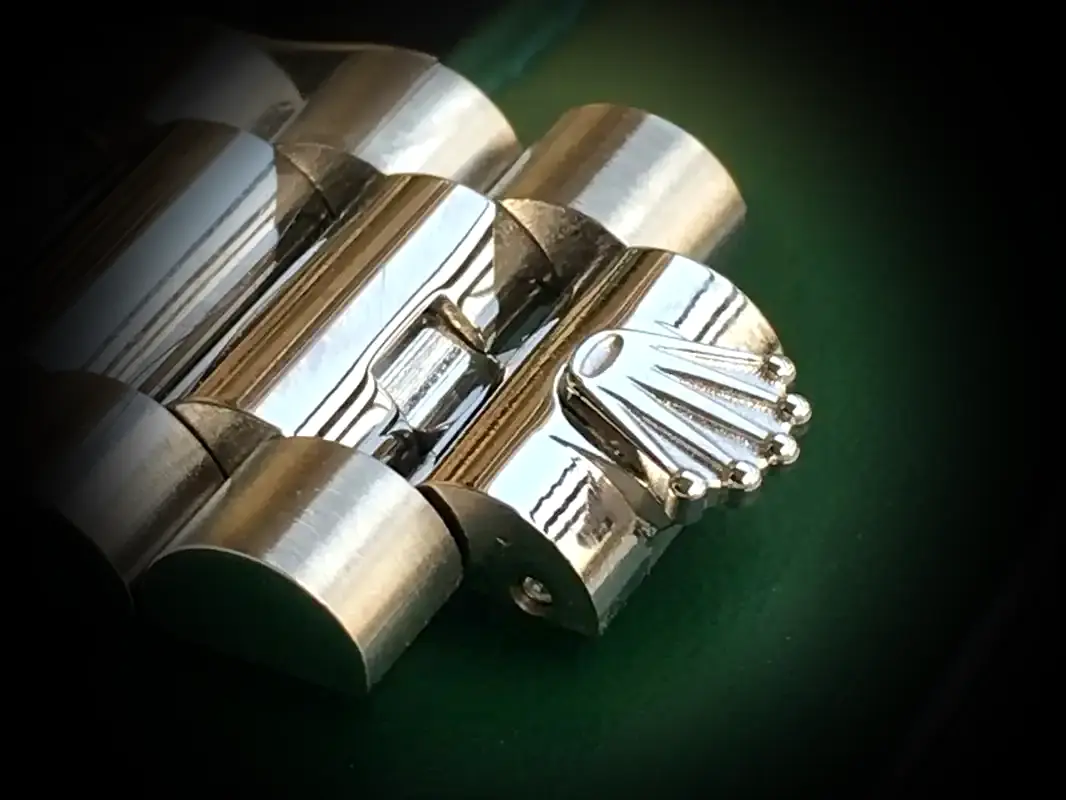 Rolex Day-Date 41985 1:1 Super Clone Zifferblatt in silber — Schrägansicht