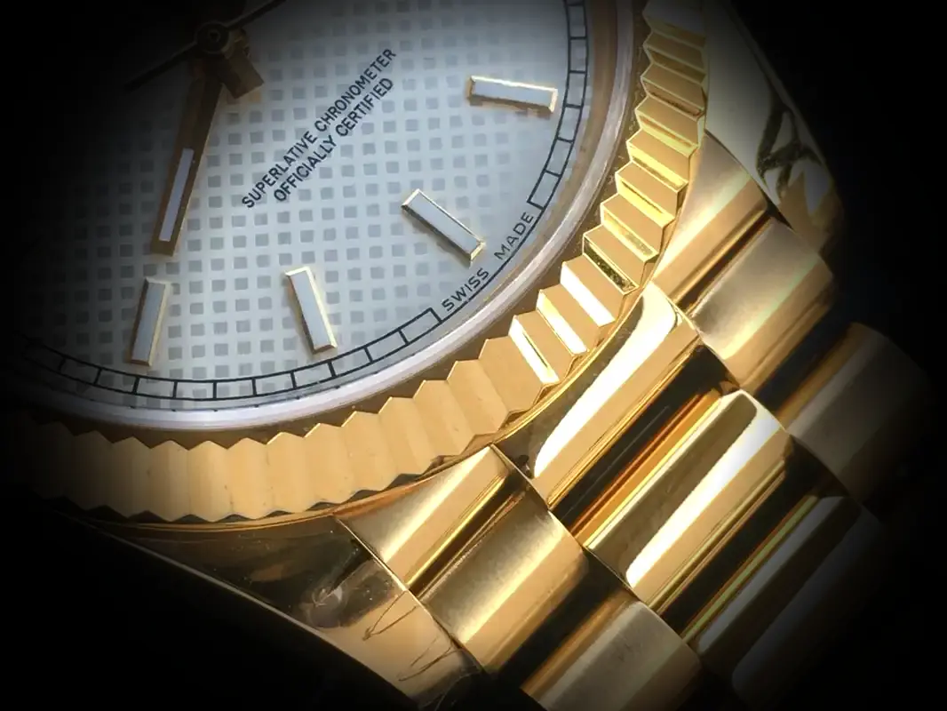 Day-Date 41985 Superclone 36mm — Handgelenksaufnahme