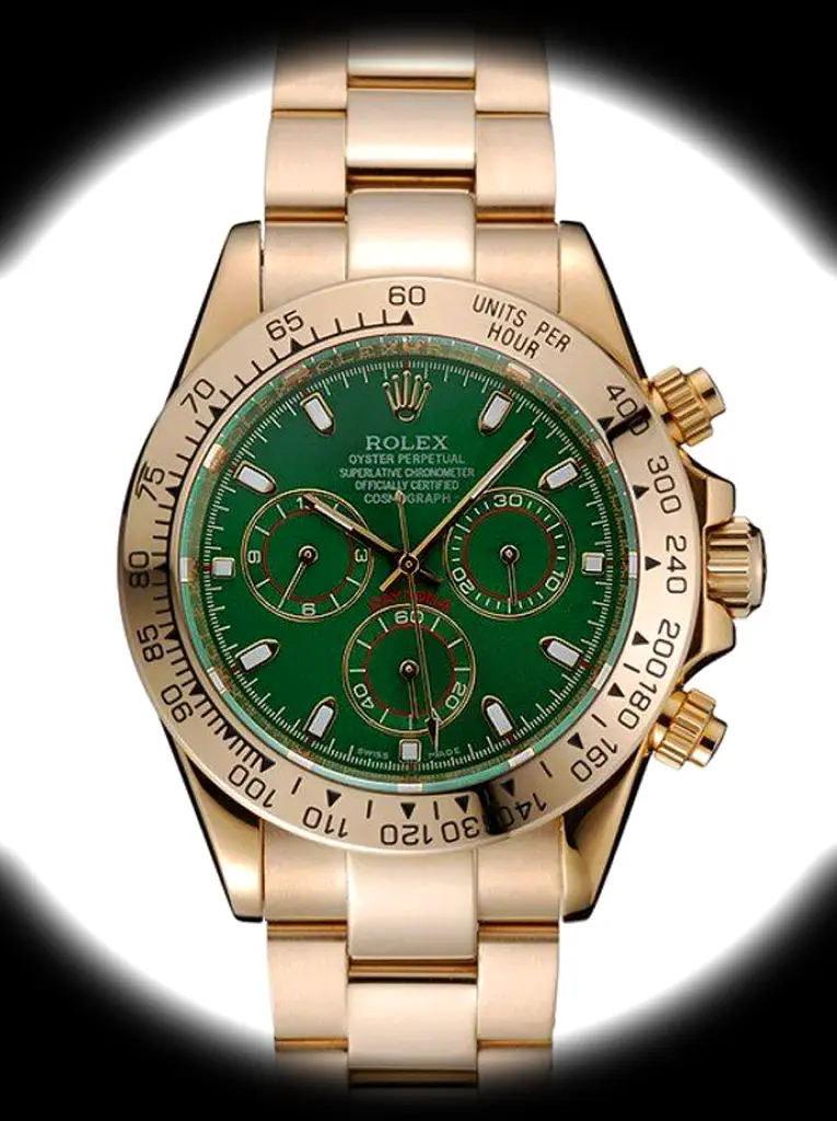 Rolex Daytona 39mm Grünes Zifferblatt 1454244