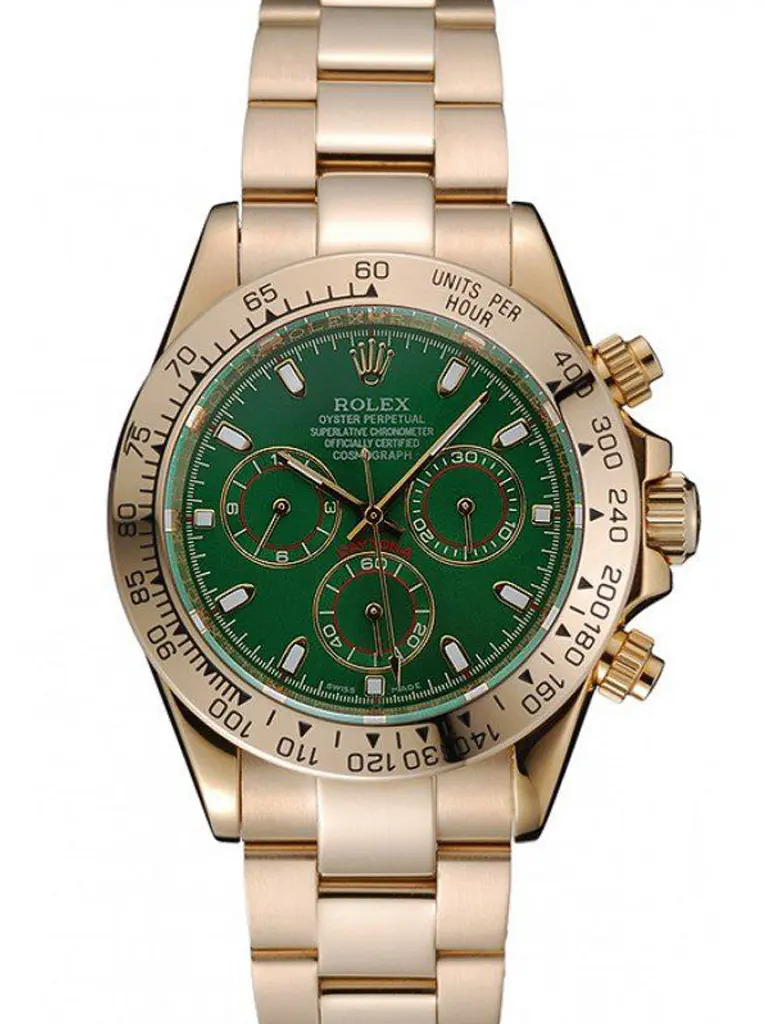 Rolex Daytona 39mm Grünes Zifferblatt 1454244