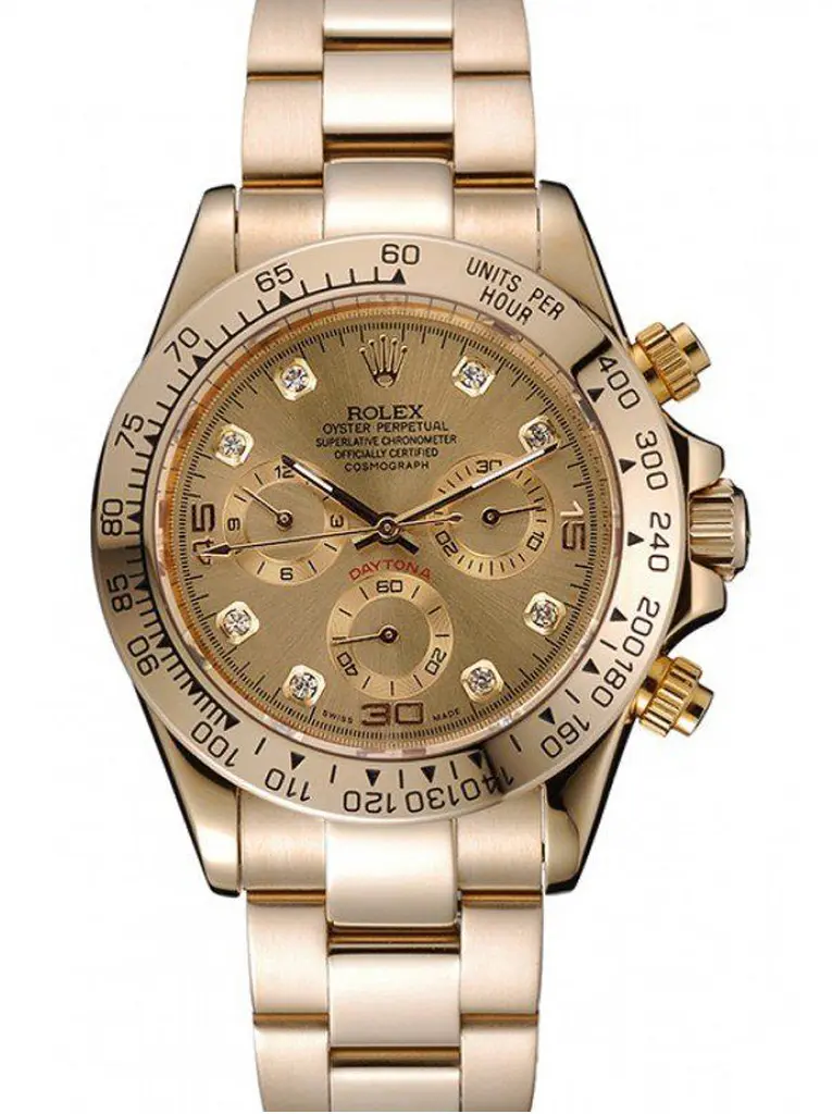 Rolex Daytona 39mm Goldenes Zifferblatt 1454245