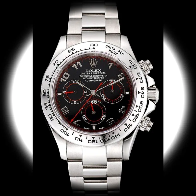 Rolex Daytona 80296 Superclone 39mm — Zifferblatt-Nahaufnahme