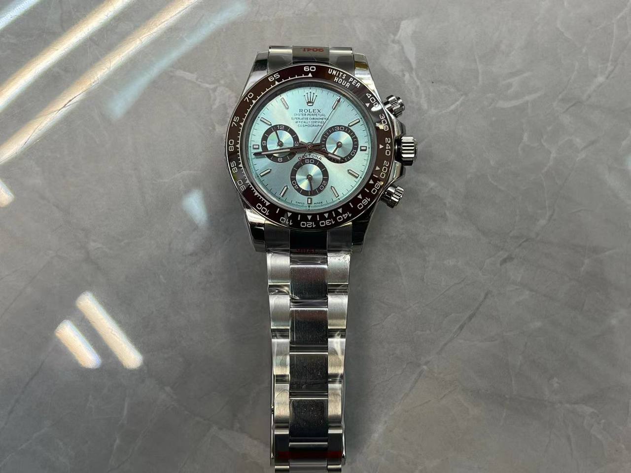 Daytona 126506 Super Clone Replica 40mm — Zifferblatt-Nahaufnahme