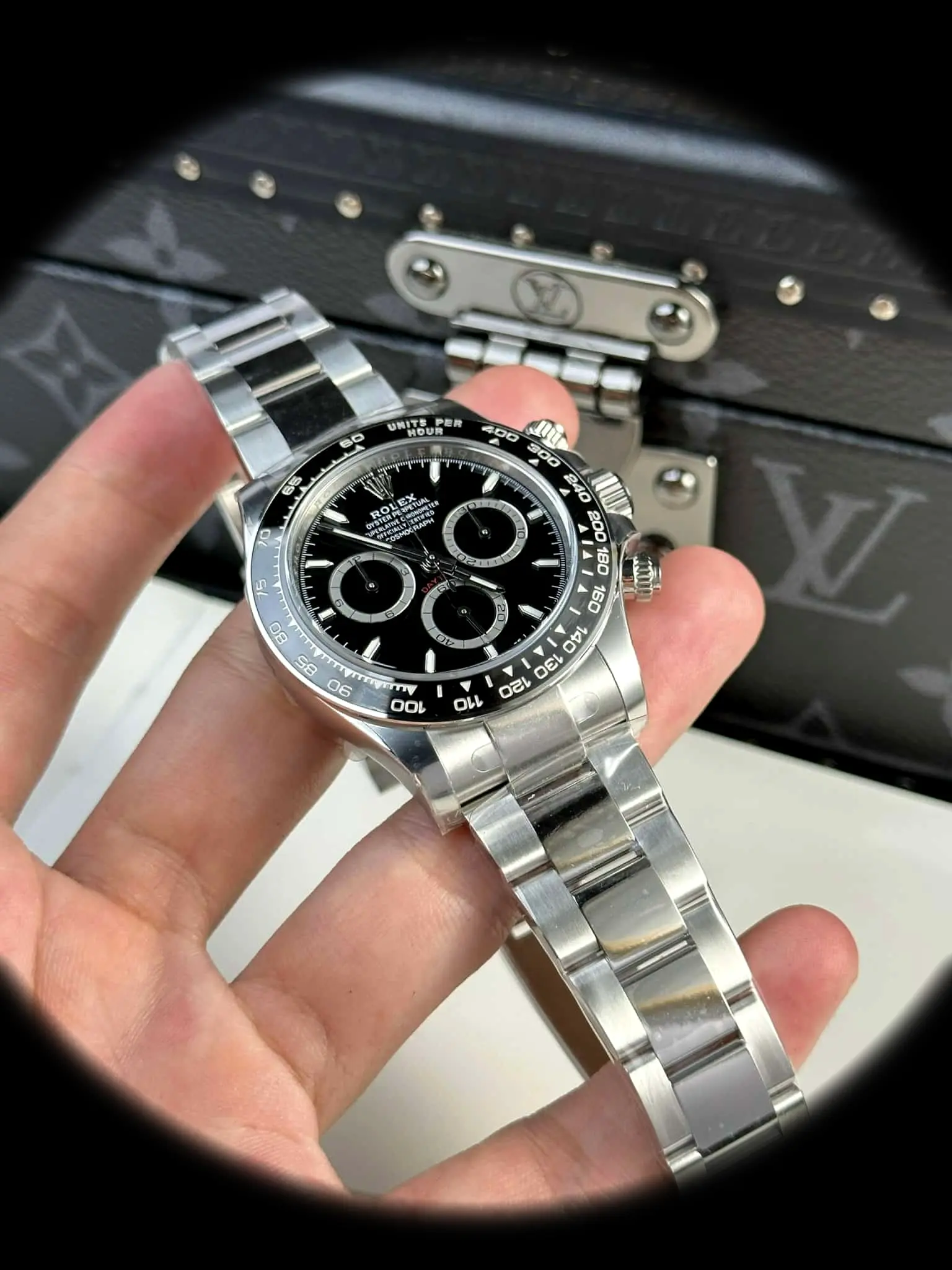 Daytona 126500LN Godzilla 1:1 Super Clone 40mm — Zifferblatt-Nahaufnahme