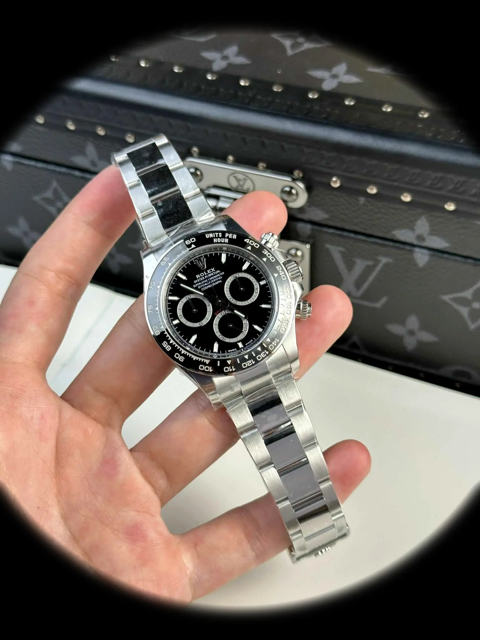 Rolex Daytona 126500LN Schweizer Klon 40mm — Vorderansicht