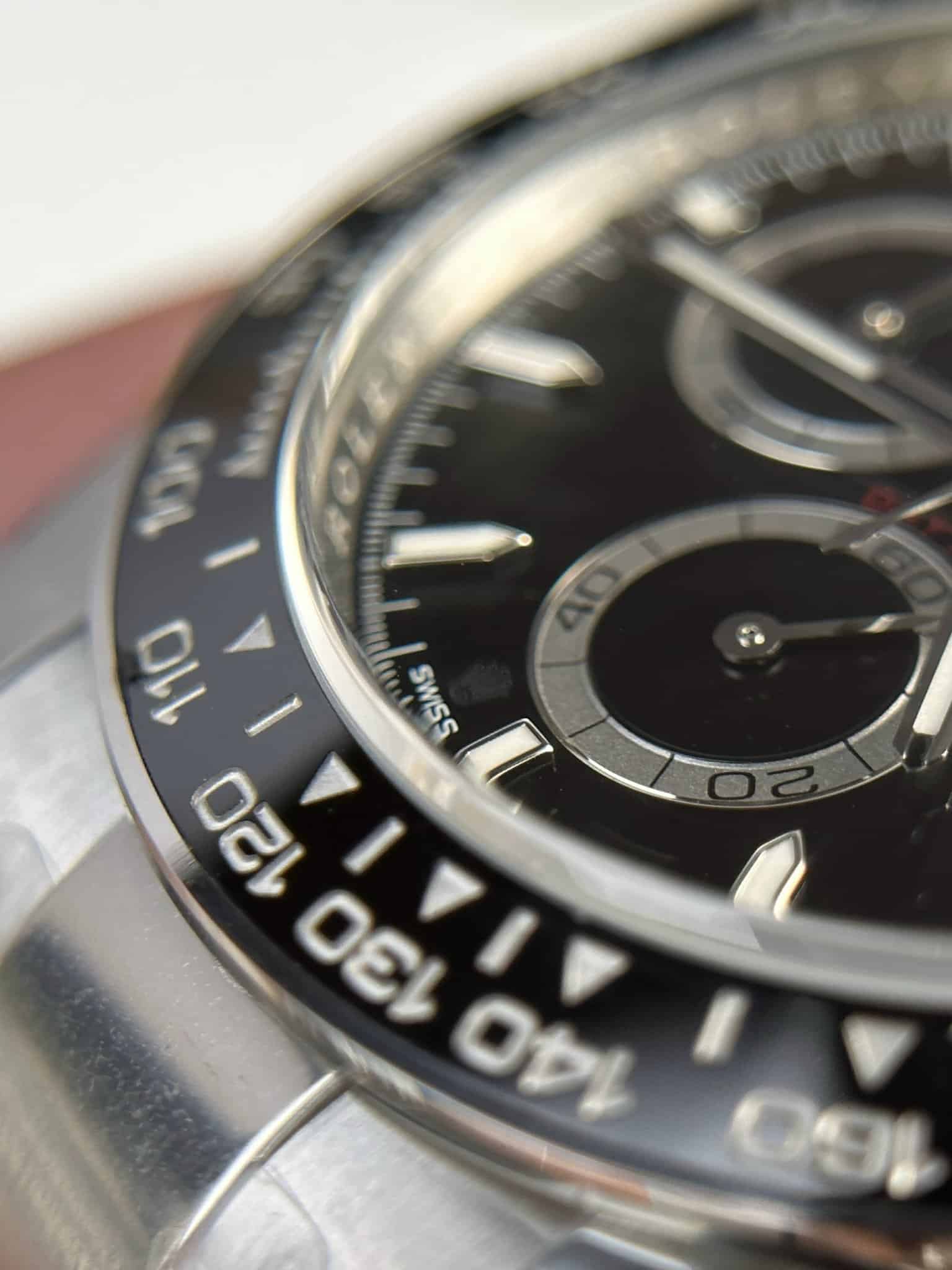 Rolex Daytona 126500LN Klon 40mm — Handgelenksaufnahme