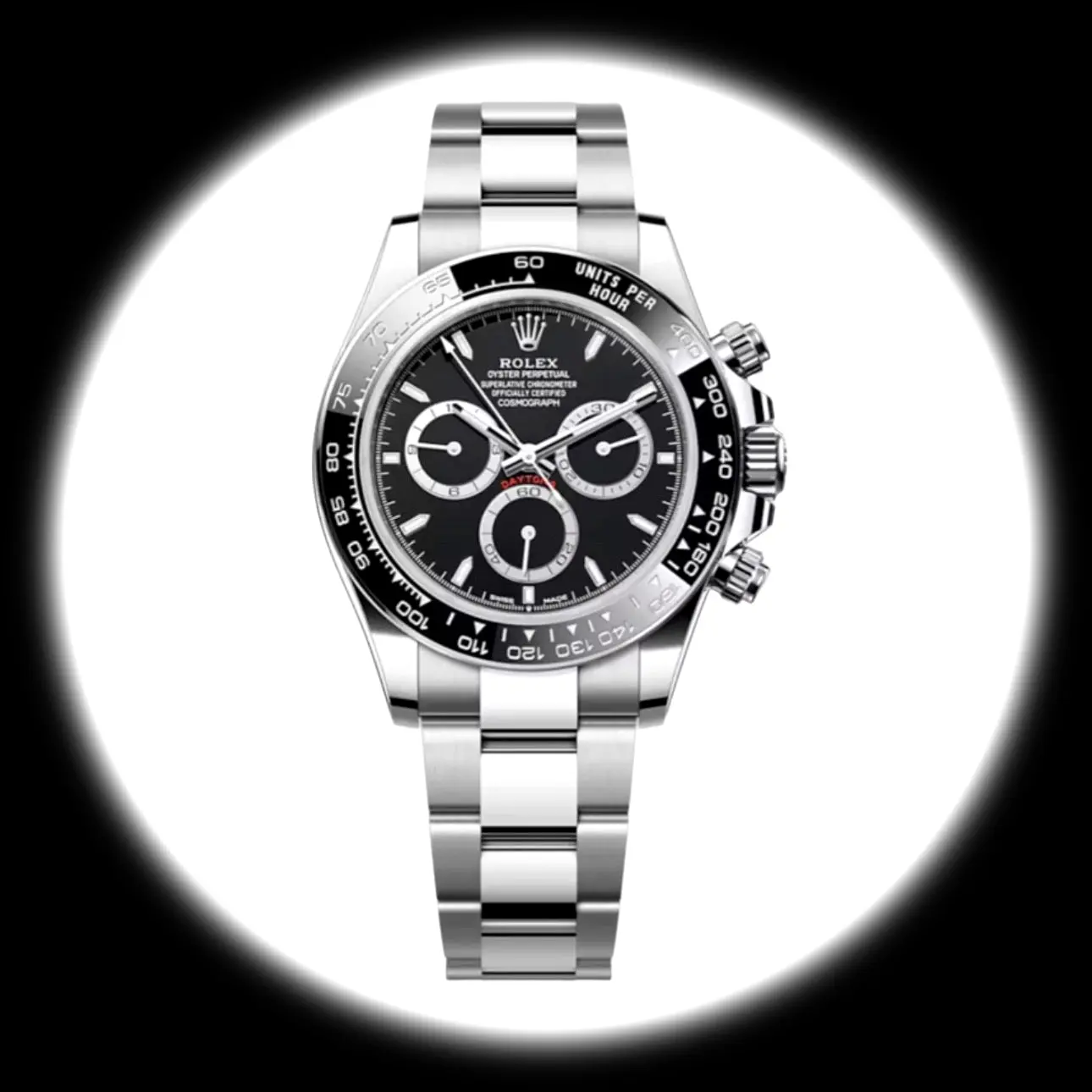 Rolex Daytona 40mm Schwarzes Zifferblatt 126500LN Godzilla