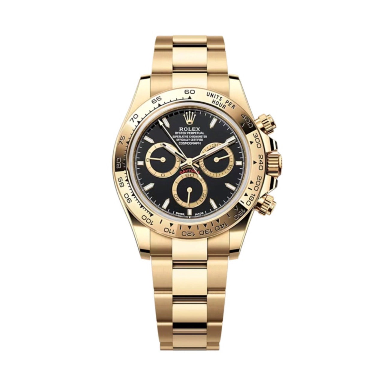 Rolex Daytona 40mm Schwarzes Zifferblatt 126508 Gelbgold