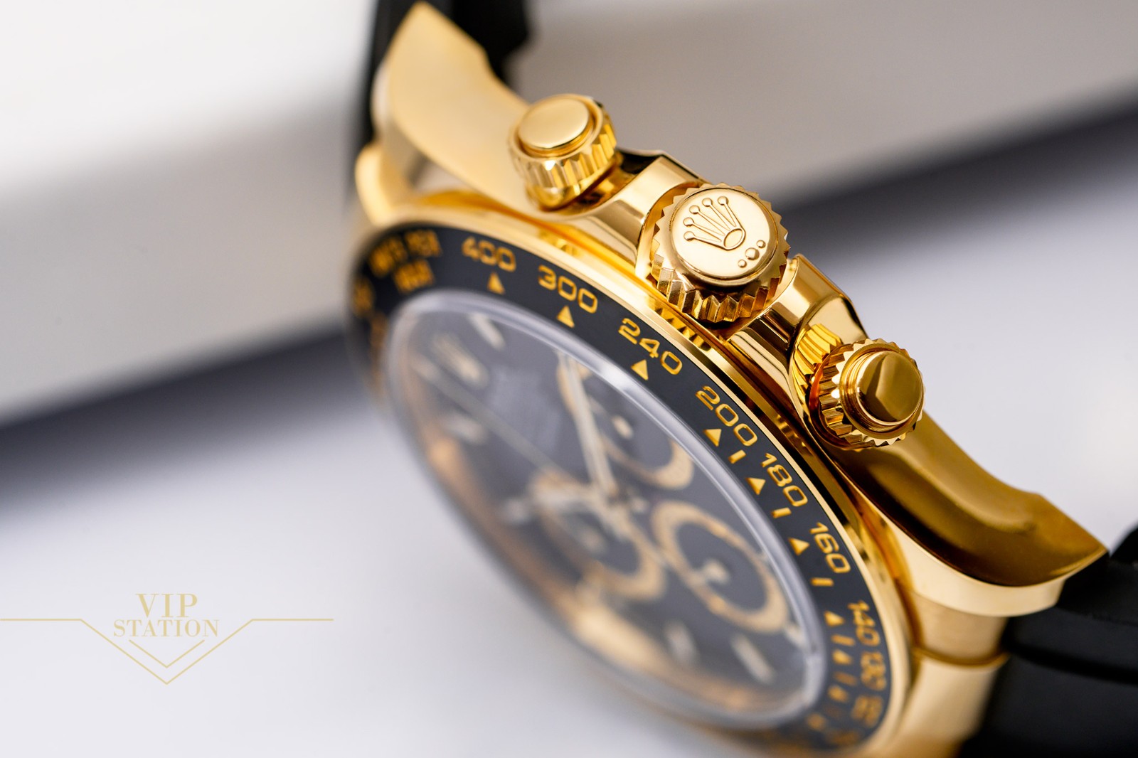 Rolex Daytona 126518LN Klon 40mm — Krone und Gehäuse Detail