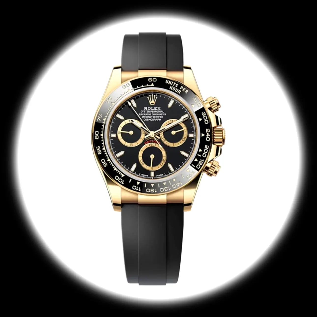 Rolex Daytona 40mm Schwarzes Zifferblatt 126518LN Everose Gold