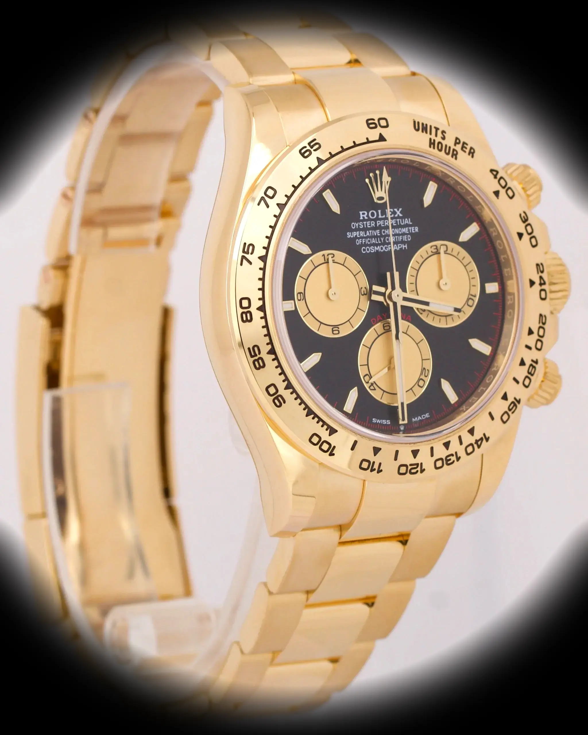 Daytona 126508 Schweizer Klon 40mm — Zifferblatt-Nahaufnahme