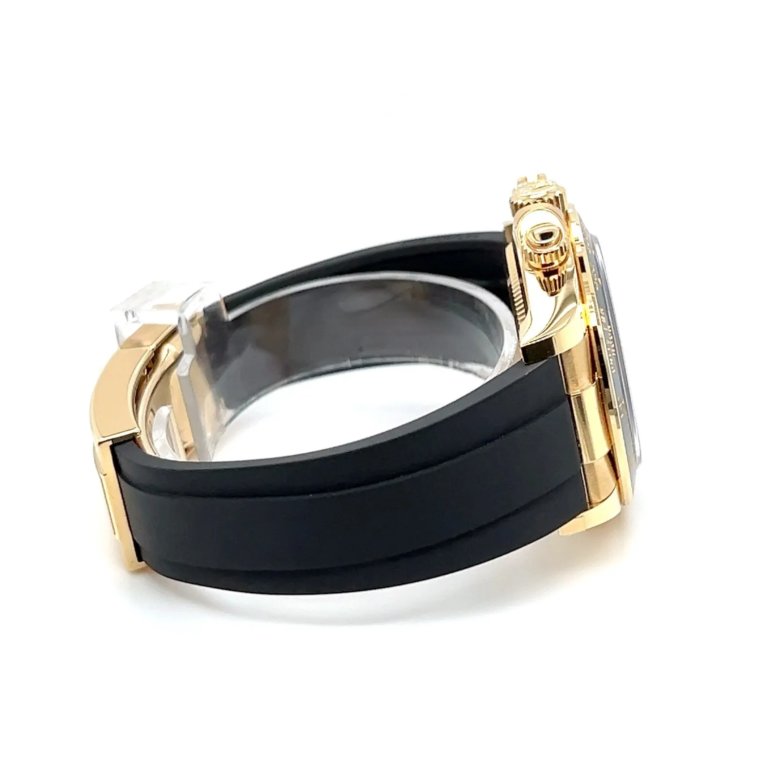 Daytona 126518LN Super Clone Replica Zifferblatt in intensivschwarz — Gehäusebodendetail