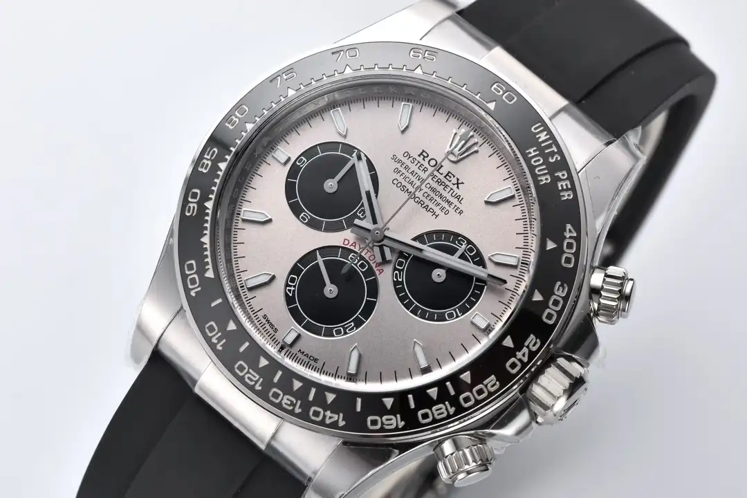 Rolex Daytona 126519LN Super Clone Replica Zifferblatt in stahl und tiefenswarz — Gehäusebodendetail