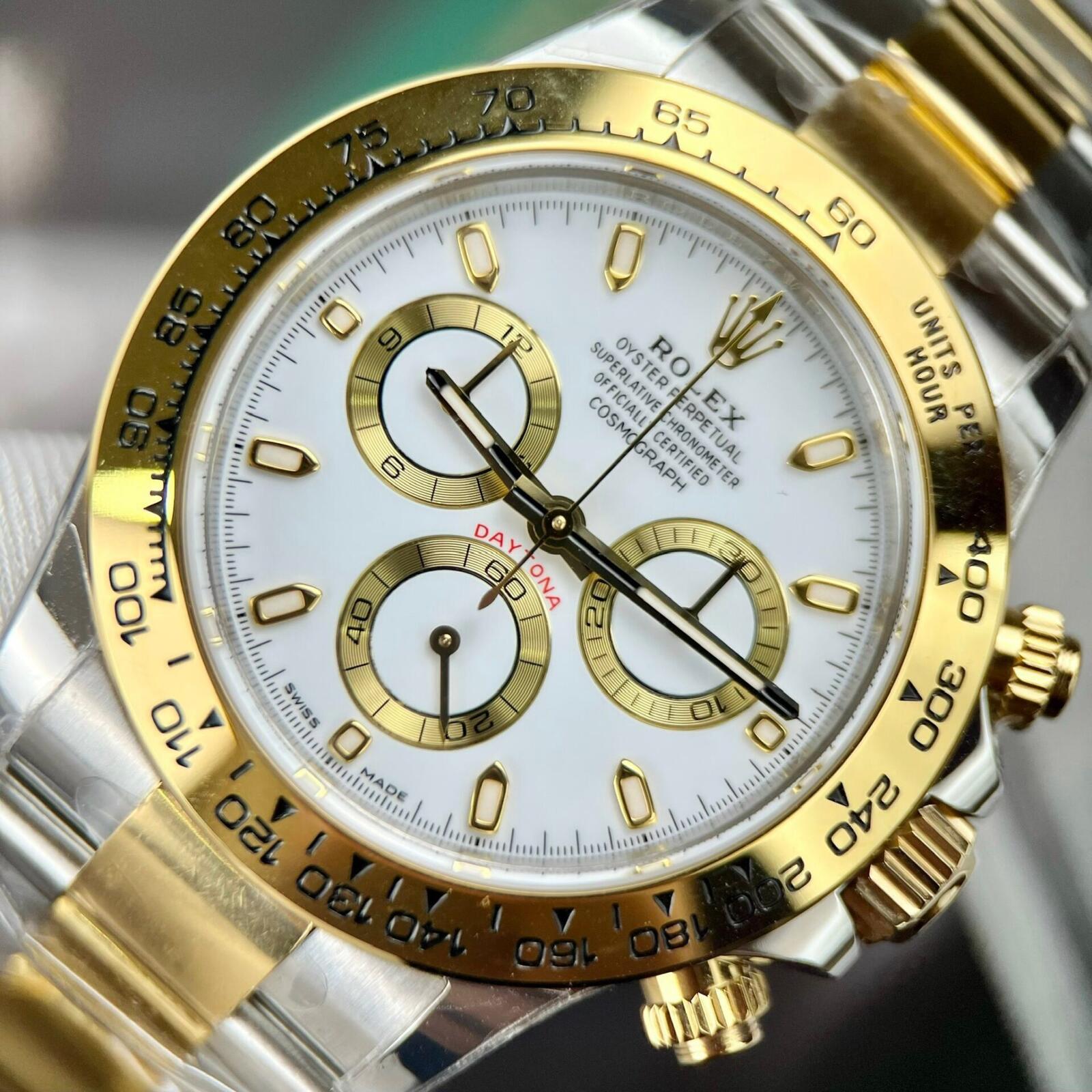 Rolex Daytona 126503 Nachbau 40mm — Zifferblatt-Nahaufnahme