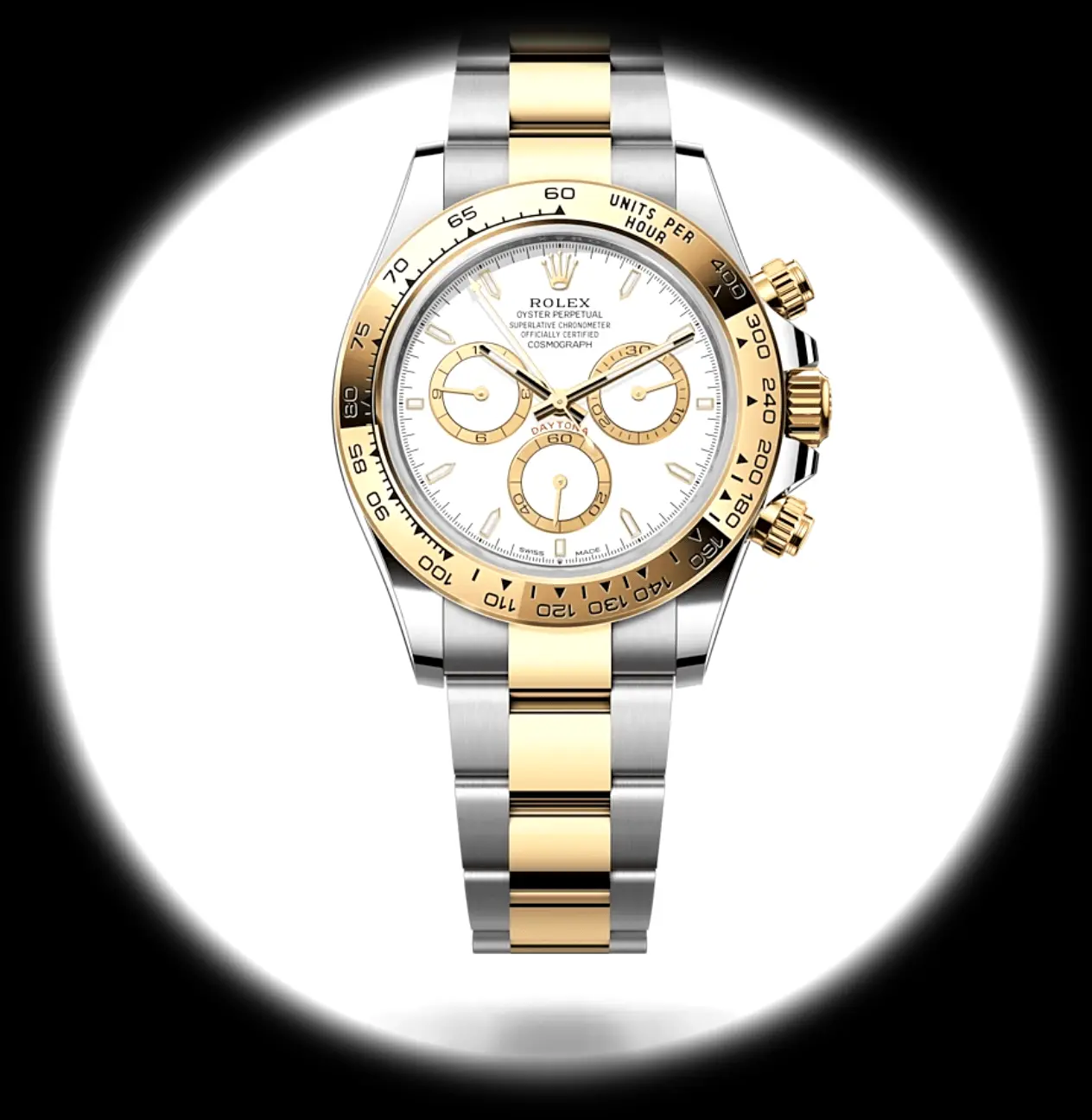 Rolex Daytona 40mm Weißes Zifferblatt 126503 Edelstahl