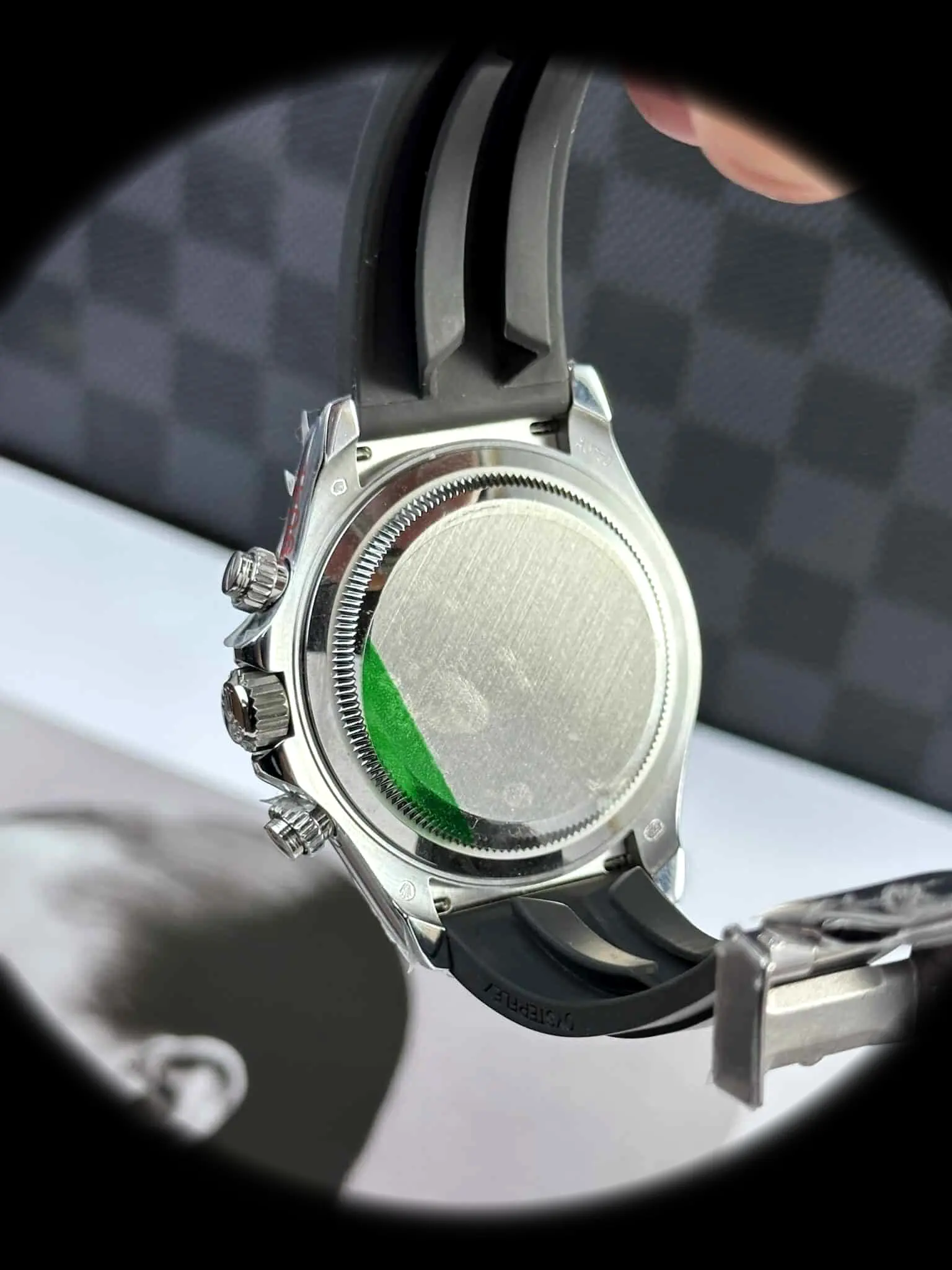 Rolex Daytona 126519LN Super Clone Zifferblatt in tiefenschwarz und stahl — Schrägansicht