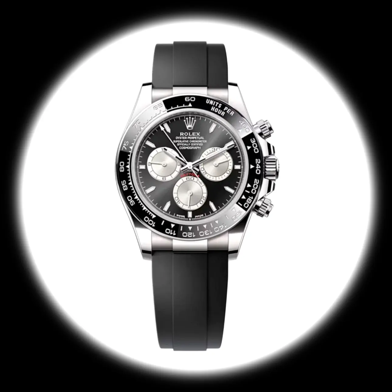 Rolex Daytona 40mm Schwarzes Zifferblatt 126519LN Weißgold