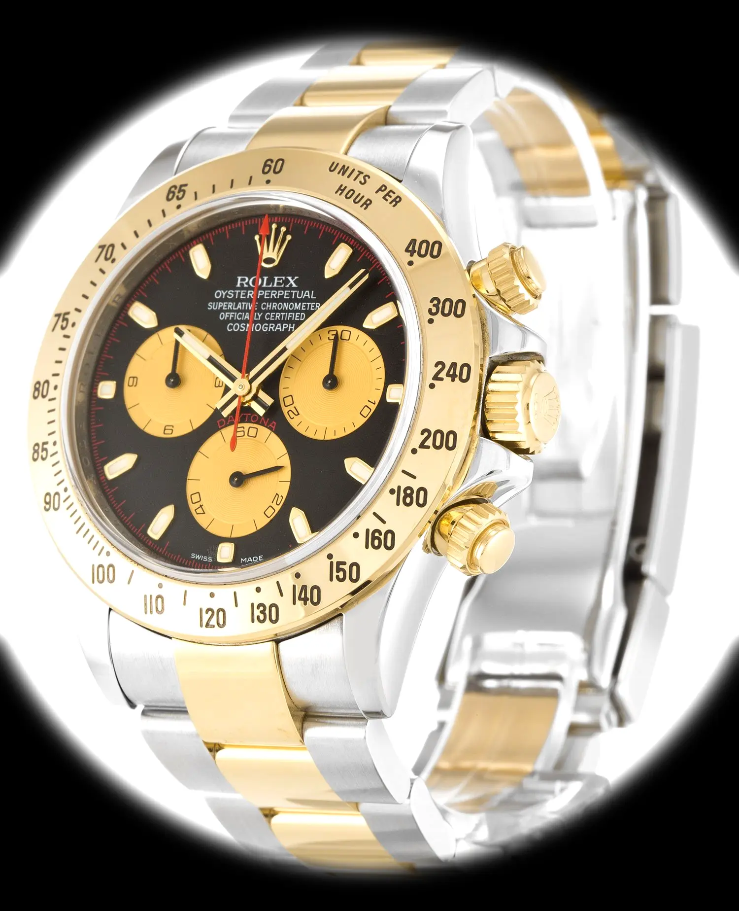 Daytona 116523 Super Clone 40mm — Zifferblatt-Nahaufnahme