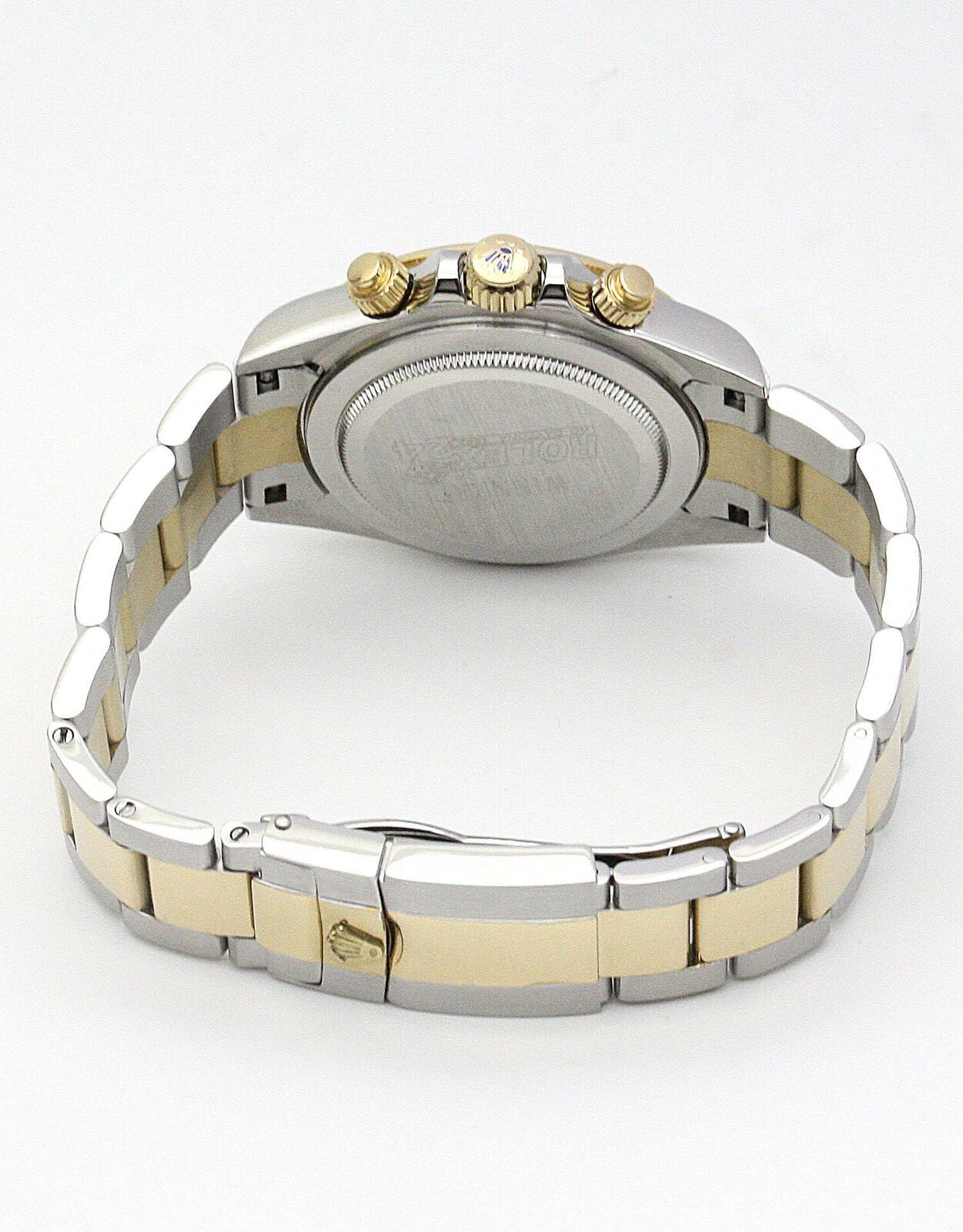 Daytona 116523 Replica Zifferblatt in dunkelbraun — Gehäusebodendetail