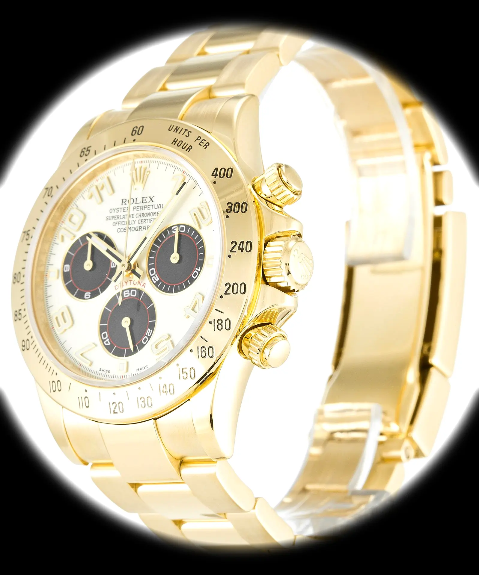 Rolex Daytona 116528 Super Clone 40mm — Zifferblatt-Nahaufnahme