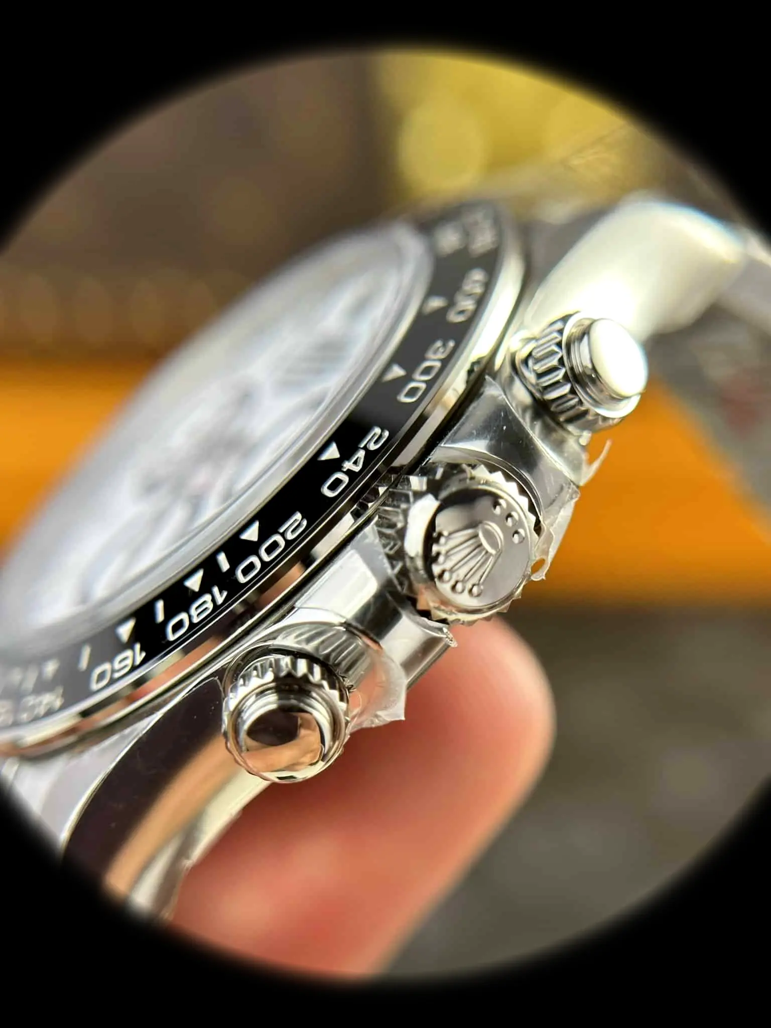 Rolex Daytona 126500LN Superclone — Leuchtmasse-Aufnahme