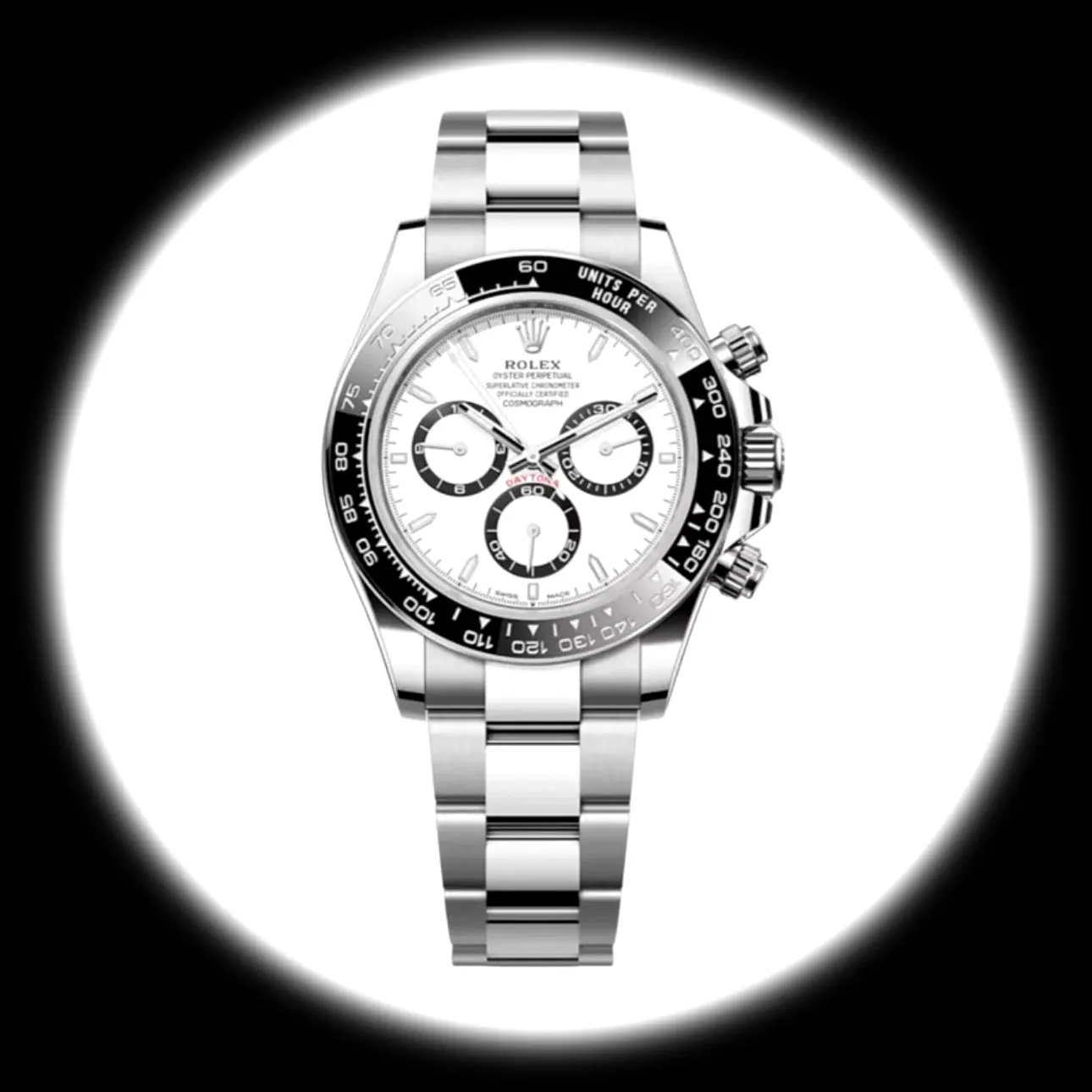 Rolex Daytona Panda 40mm Weißes Zifferblatt 126500LN