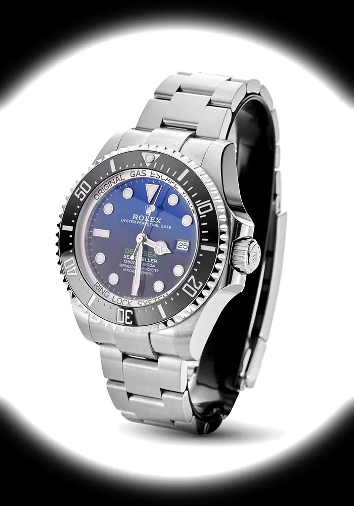 Rolex Deepsea 116660 James Cameron Schweizer Klon 44mm — Zifferblatt-Nahaufnahme