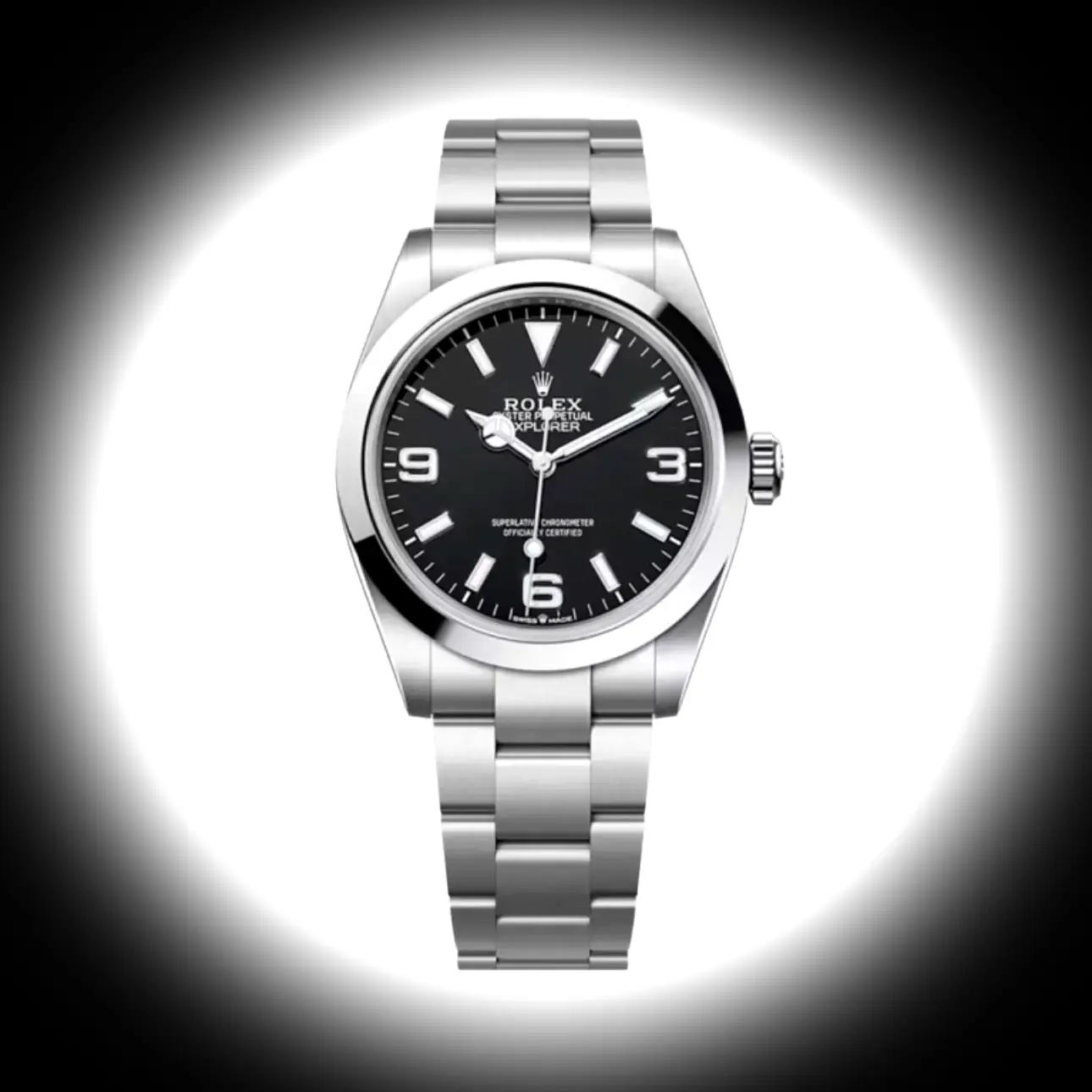 Rolex Explorer 40 Mm Schwarz Zifferblatt 128238 2