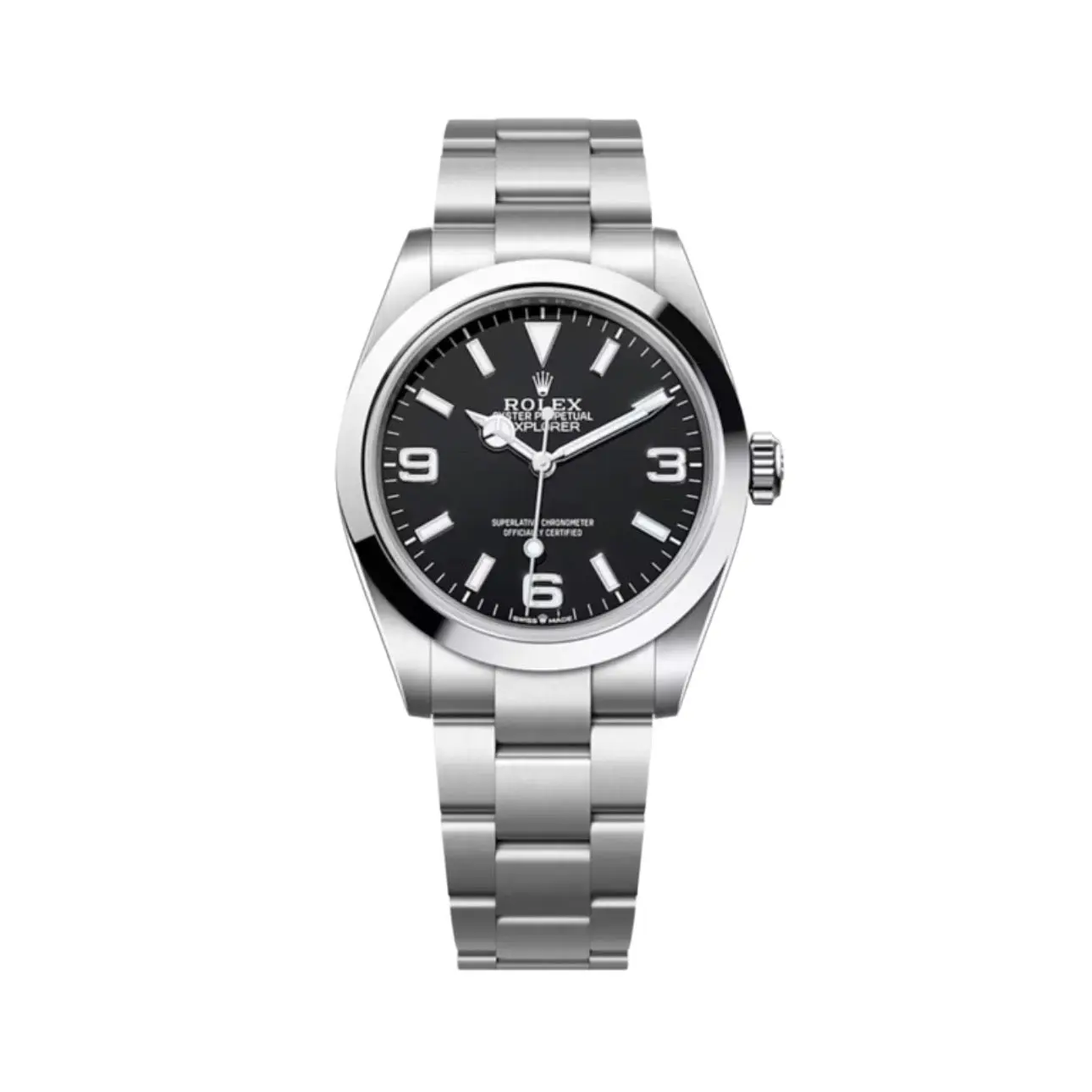 Rolex Explorer 40 Mm Schwarz Zifferblatt 128238 2