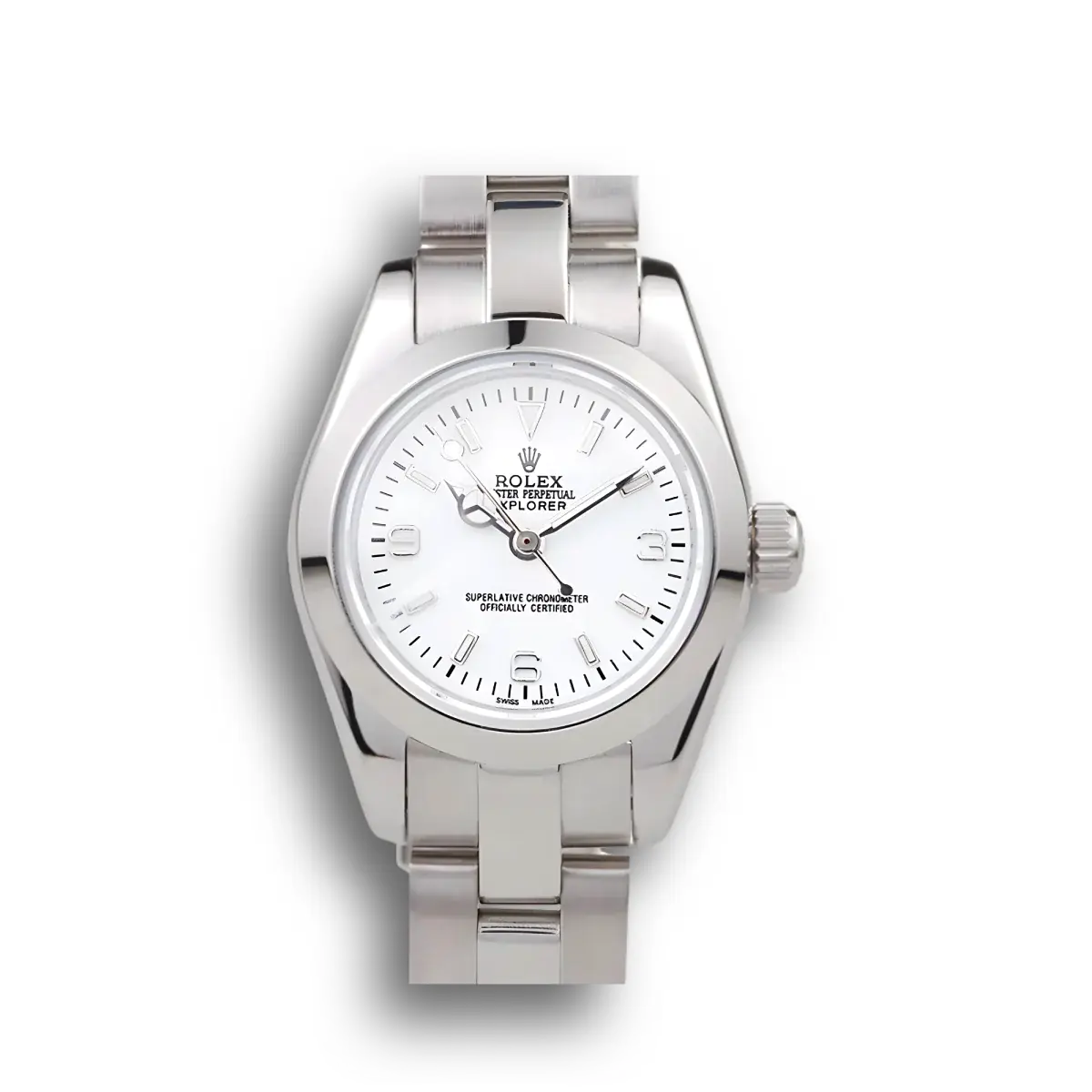 Rolex Explorer 26mm Weiß Zifferblatt 98088