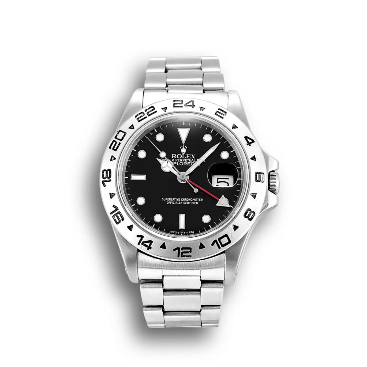 Rolex Explorer 40mm Schwarz Zifferblatt 16550