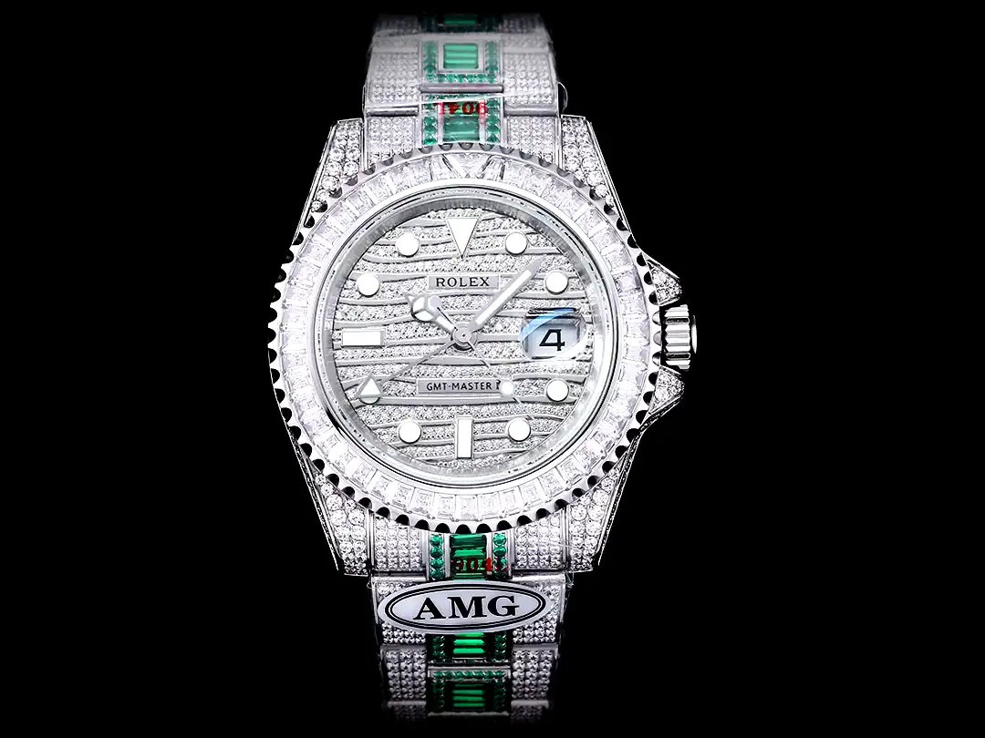 GMT-Master 116769TBR Schweizer Klon 40mm — Zifferblatt-Nahaufnahme