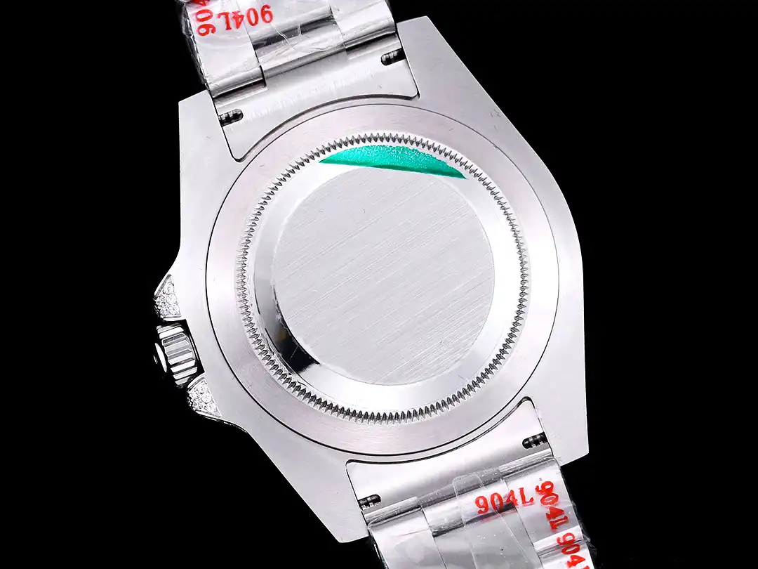 Rolex GMT-Master 116769TBR 1:1 Replica Zifferblatt in diamant — Lünette-Makro