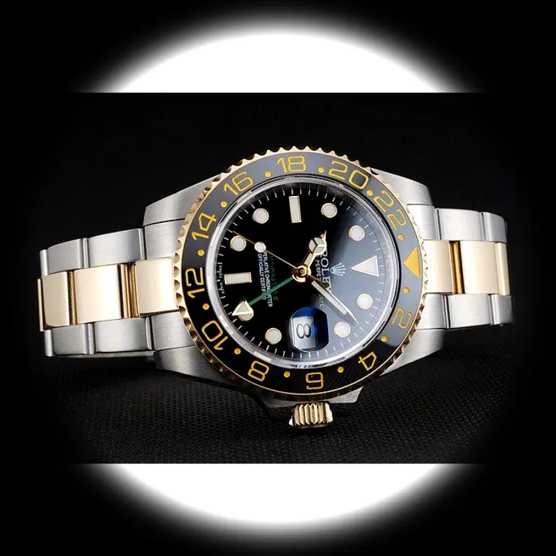 GMT-Master 80295 Schweizer Klon Zifferblatt in schwarz — Gehäusebodendetail