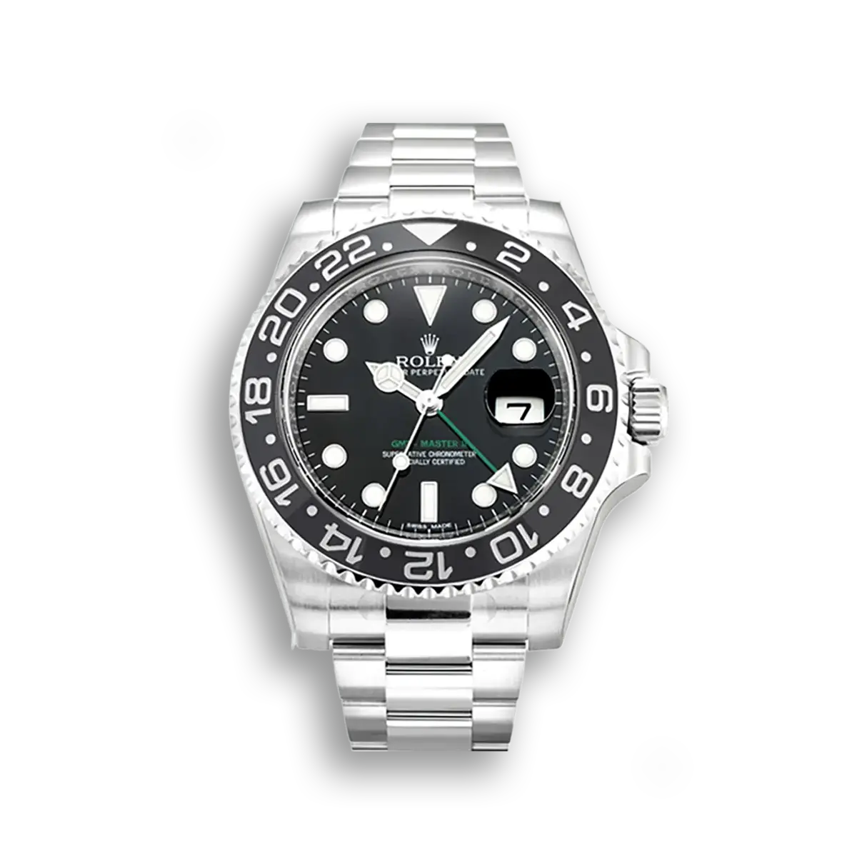Rolex GMT-Master II 116710 - 40mm Schwarzes Zifferblatt Keramik-Lünette