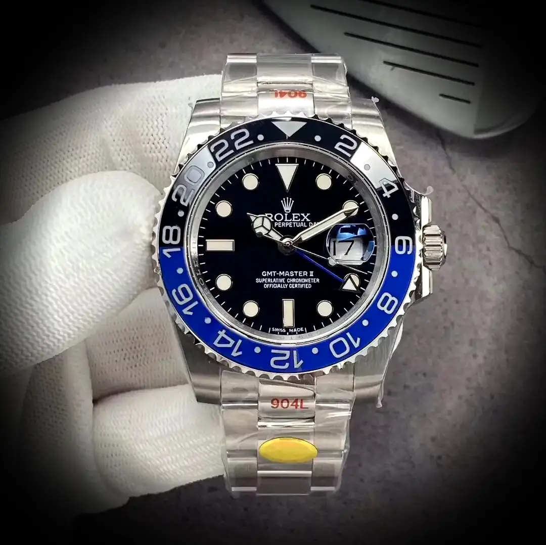 GMT-Master 126710BLRO Pepsi 1:1 Super Clone 40mm — Zifferblatt-Nahaufnahme
