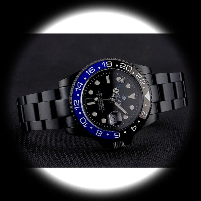 Rolex GMT-Master PR18239 Superclone Zifferblatt in schwarz — Gehäusebodendetail