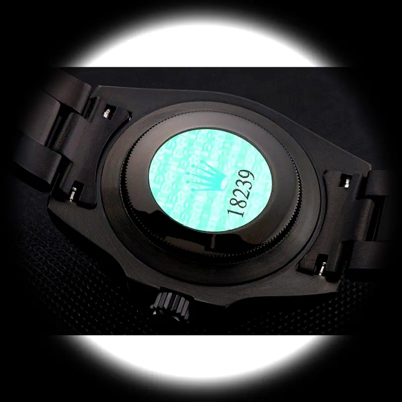 GMT-Master PR18239 Schweizer Replica Zifferblatt in schwarz — Lünette-Makro