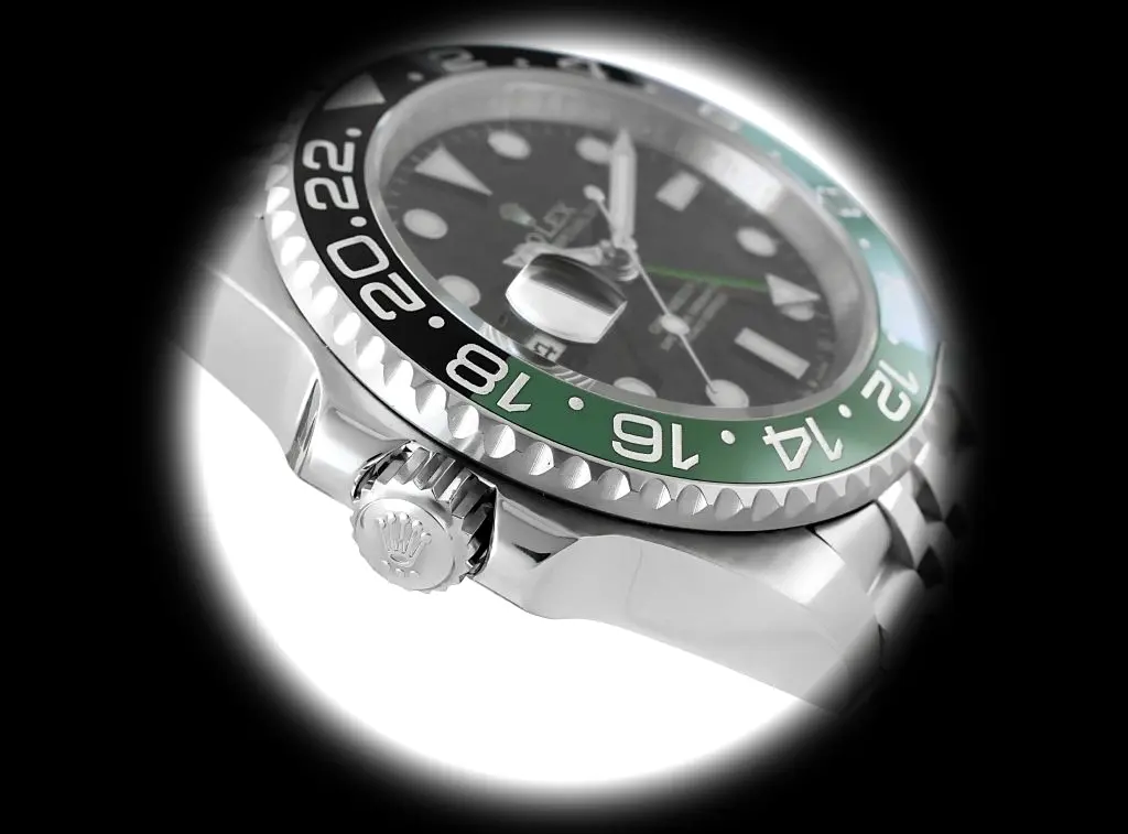 GMT-Master 126720VTNR Schweizer Klon Zifferblatt in schwarz — Gehäusebodendetail