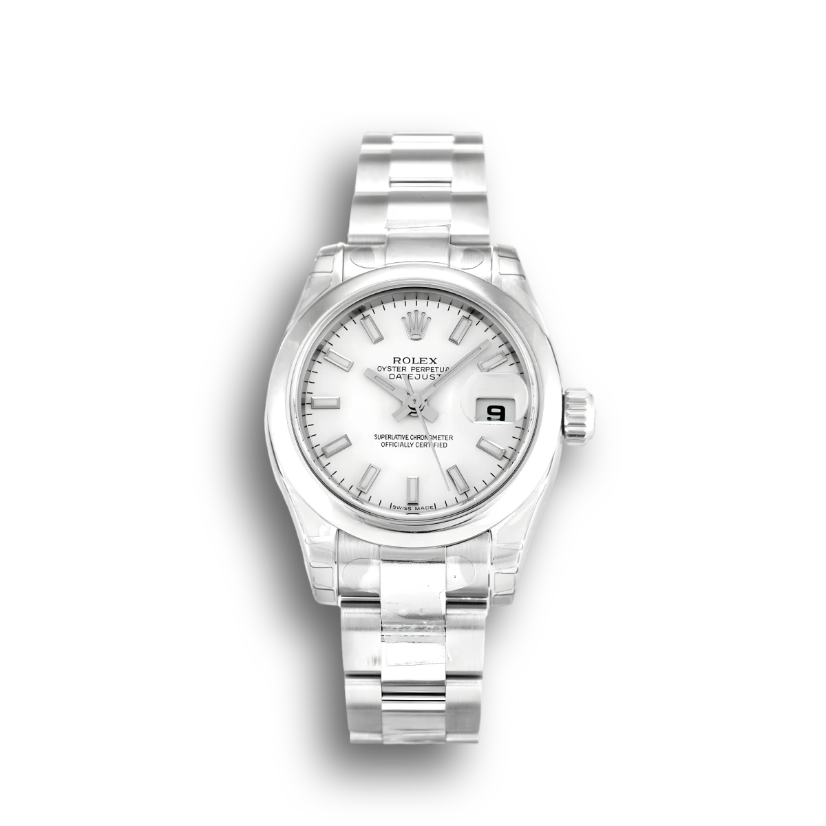 Rolex Lady-Datejust 179160 Weiß Zifferblatt 26mm Edelstahl
